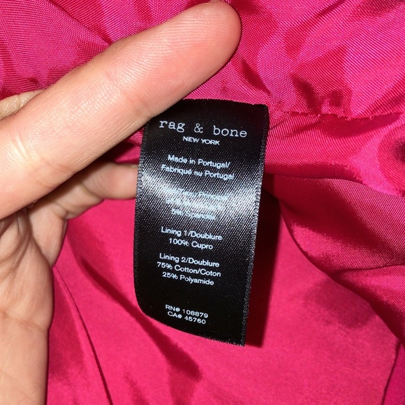 Rag and Bone Ridley Hot Pink Stretch Blazer - Picture 12 of 15